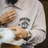 Vintage Embroidered Half-Zip Sweatshirt – Casual Spring Hoodie with Collar